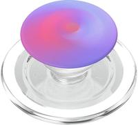 Soft Violet Coral Gradient | Modern Abstract Energy Flow PopSockets PopGrip para MagSafe