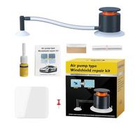 Soft Windshield Repair, Advanced Glass Restorer, Crack Kit with Air Pump
