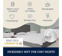 Sleepwise Juego de 2 Fundas de Almohada de 40 x 80 cm con Cremallera, ÖKO-Tex, aptas para alérgicos, Funda para Almohada, Funda de cojín, Funda de Almohada Decorativa, Suave, Blanco