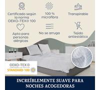 sleepwise Soft Wonder - Funda nórdica de 140 x 200 Microfibra Oeko-Tex®, Juego de Cama de 140 x 200 Adultos y Funda de Almohada Lavable a máquina, Ropa de Cama y Almohadas antiestáticas