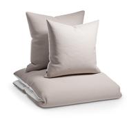 Soft Wonder-Edition Ropa de cama 155x200 cm Gris pardo/Blanco