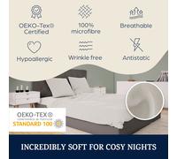 sleepwise Soft Wonder - Funda nórdica de 155 x 200 Microfibra Oeko-Tex®, Juego de Cama de 155 x 200 Adultos y Funda de Almohada Lavable a máquina, Ropa de Cama y Almohadas antiestáticas