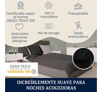 Soft Wonder-Edition Ropa de cama 200x200 cm Gris marengo/Gris claro Sleepwise