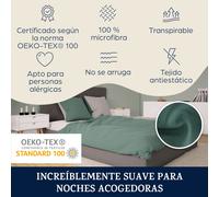 sleepwise Juego de ropa de cama de verano 240 x 220 cm, 3 piezas, respetuoso con el medio ambiente, suave, transpirable, no necesita planchado y no se arruga. Juego de funda de edredón