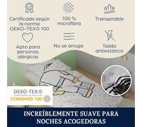 Soft Wonder Kids-Edition Ropa de cama 135 x 200 cm 80 x 80 cm Microfibra transpirable Sleepwise
