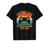 Softball Bro Brother Toddler I Paused My Game To Be Here Camiseta