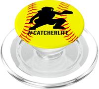 Softball Catcher Life Gift for Girls and Softball Lovers PopSockets PopGrip para MagSafe