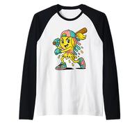 Softball Drip Queen - Ice Cream Style Youth Game Day Girls Camiseta Manga Raglan