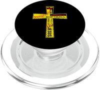 Softball Girl Christian Cross Faith I Need Softball & Jesus PopSockets PopGrip para MagSafe