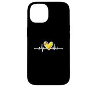 Softball Lover Girl Heartbeat Player Fan Mom Dad Coach Carcasa para iPhone 14