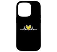 Softball Lover Girl Heartbeat Player Fan Mom Dad Coach Carcasa para iPhone 14 Pro