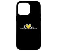 Softball Lover Girl Heartbeat Player Fan Mom Dad Coach Carcasa para iPhone 14 Pro MAX