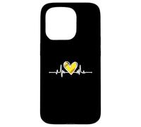 Softball Lover Girl Heartbeat Player Fan Mom Dad Coach Carcasa para iPhone 15 Pro
