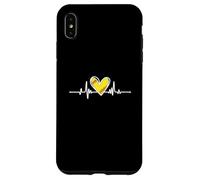 Softball Lover Girl Heartbeat Player Fan Mom Dad Coach Carcasa para iPhone XS MAX