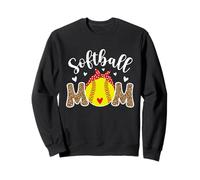 Softball Lover Softball Mom of A Softball Player Girl Woman Sudadera