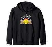 Softball Lover Softball Mom of A Softball Player Girl Woman Sudadera con Capucha