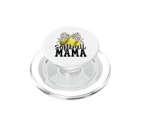 Softball Mama Bow Cute Vibes & Trendy Style for Moms PopSockets PopGrip para MagSafe