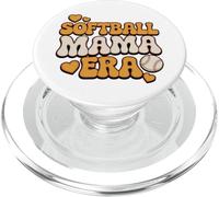 Softball Mama Era Retro Groovy Baseball Mom Vibes Love Cute PopSockets PopGrip para MagSafe