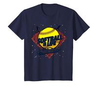 Softball Mom Life: Soy Solo el Conductor Camiseta, Niños, Azul Marino, 4 años