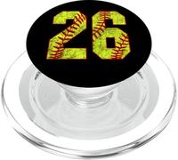 Softbol #26 Fast Pitch Love Softball Mamá Jugador Favorito PopSockets PopGrip para MagSafe