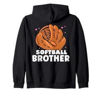 Softbol Brother Match Softballer Jugador Lindo Softbol Sudadera con Capucha