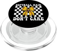 Softbol Cabello No Importa Softbol Chica Softbol Mamá Coqueta PopSockets PopGrip para MagSafe