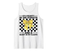 Softbol Chica Mamá Coqueta Bow Soy Una Belleza En Las Calles Camiseta sin Mangas