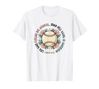 Softbol Cristiano Softbol Mamá Salmo Verso de la Biblia Camiseta