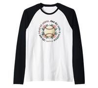 Softbol Cristiano Softbol Mamá Salmo Verso de la Biblia Camiseta Manga Raglan