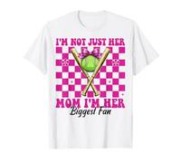 Softbol Mamá Mamá No soy Solo Su Mamá Soy Su Mayor Fan Camiseta