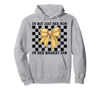 Softbol Mamá Mamá No soy Solo Su Mamá Soy Su Mayor Fan Sudadera con Capucha