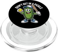 Softbol No te metas en apuros, amante de la comida deportiva, humor retro PopSockets PopGrip para MagSafe