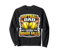 Softbol Papá como Un Béisbol Pero con Bolas Más Grandes Divertido Mordaza Sudadera