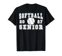 Softbol Senior Noche Softbol Senior 2027 Graduación 1 Camiseta gráfica económica, Hombre, Negro, L