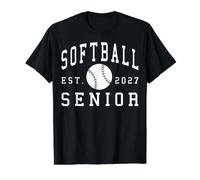 Softbol Senior Noche Softbol Senior 2027 Graduación 4 Camiseta gráfica económica, Hombre, Negro, L