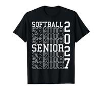 Softbol Senior Noche Softbol Senior 2027 Graduación 6 Camiseta gráfica económica, Hombre, Negro, L