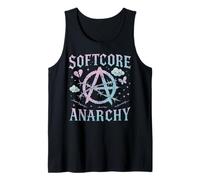 Softcore Anarquía Pastel Gótico Kawaii Punk Egirl Emo Moda Camiseta sin Mangas