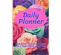 SOFTCOVER - Daily Planner, A4 (6" x 9"), 150 pages, woman in roses, cute and pretty daily planner, suitable for work study, travel, business, life events and whatever you can imagine