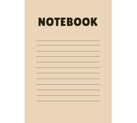 Softcover notebook with lines for taking notes. Popular for high school.: Size 8.27" x 11.69" 120 Page. Easy to carry, not too big or thick.