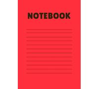 Softcover notebook with lines for taking notes. Popular for high school.: Size 8.27" x 11.69" 120 Page. Easy to carry, not too big or thick.