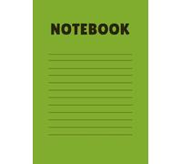 Softcover notebook with lines for taking notes. Popular for high school.: Size 8.27" x 11.69" 120 Page. Easy to carry, not too big or thick.