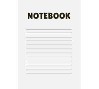 Softcover notebook with lines for taking notes. Popular for high school.: Size 8.27" x 11.69" 120 Page. Easy to carry, not too big or thick.