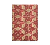 Softcover Notizbuch Hishi Midi Liniert: Flexi softcover, 100 gsm, ribbon marker, memento pouch, book edge printing (Ukiyo-e Kimono Patterns)