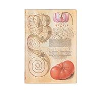 Softcover Notizbuch Lilie & Tomate Midi Liniert: Flexi softcover, 100 gsm, ribbon marker, memento pouch, book edge printing, no closure (Mira Botanica)