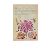 Softcover Notizbuch Rosa Nelke Midi Liniert (Mira Botanica)