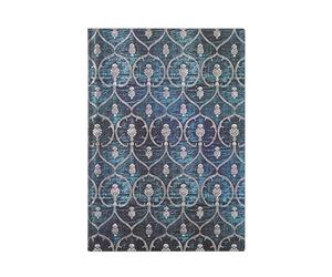 Softcover Notizbuch Samtblau Midi Liniert: Flexi softcover, 100 gsm, ribbon marker, memento pouch, book edge printing (Blue Velvet)