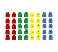 SOFTEE Chaleco Marca Modelo Set 5 Petos Numerados del 6 Al 10