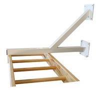 Softee Equipment 0501817 Herraje para Escalera Horizontal, Blanco, S