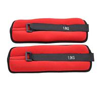 Softee Equipment Juego Tobilleras Y MUÑEQUERAS LASTRADAS - 1KG - Color Rojo