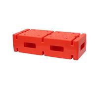 Softee Equipment LADRILLO con Soporte para Pica Y ARO - 36 X 15 X 9.5CM - Color Rojo